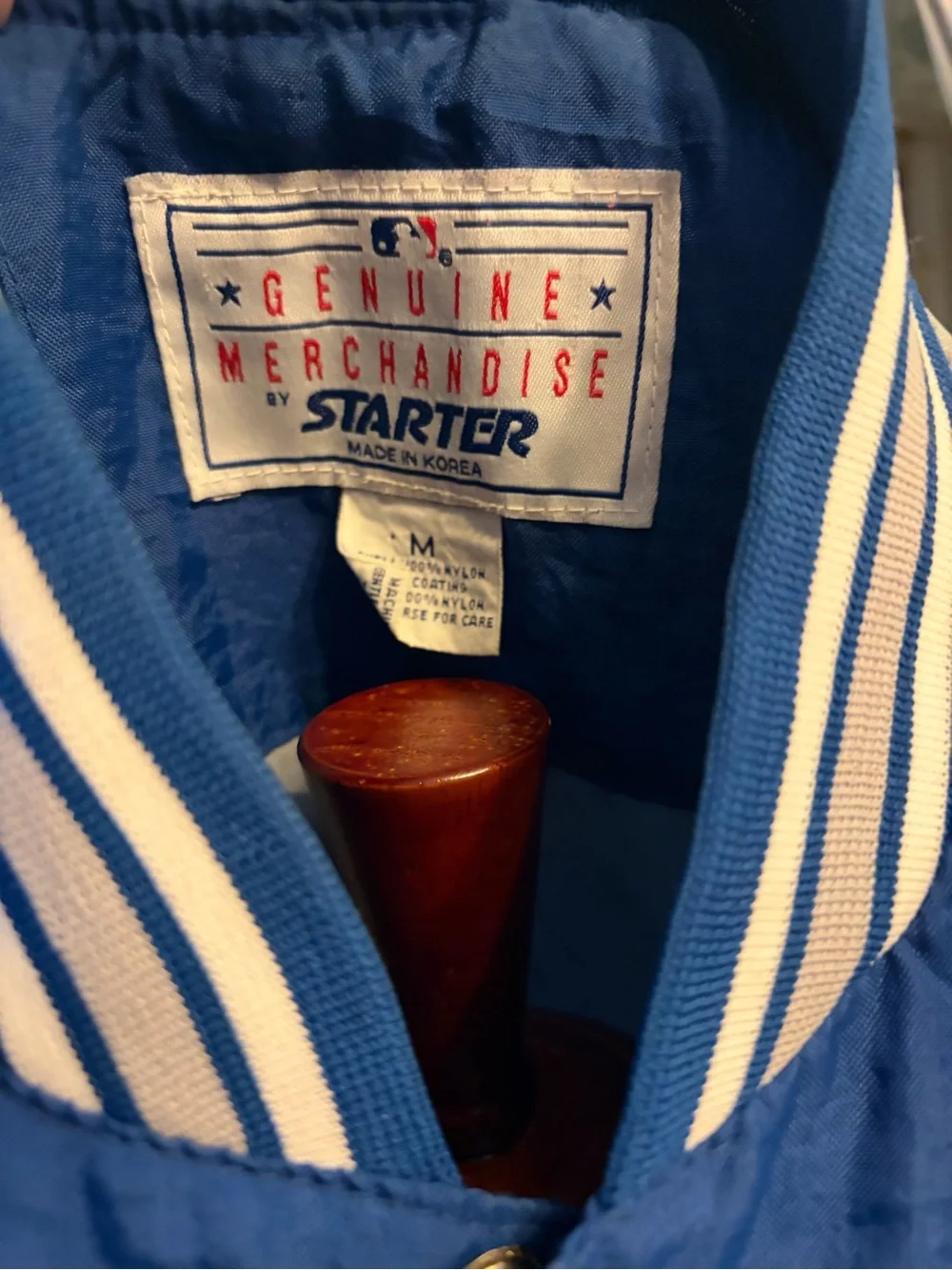 LA Dodgers Vintage Starter 1/4 Snap Windbreaker Varsity Jacket Medium